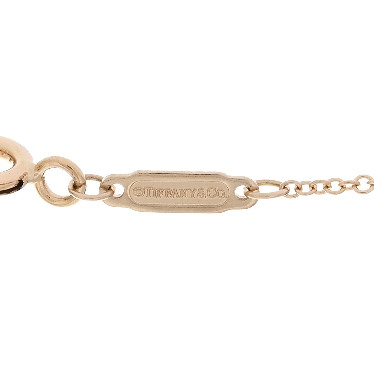 Tiffany 18K Rose Gold Small T Smile Pendant Necklace 4 of 5