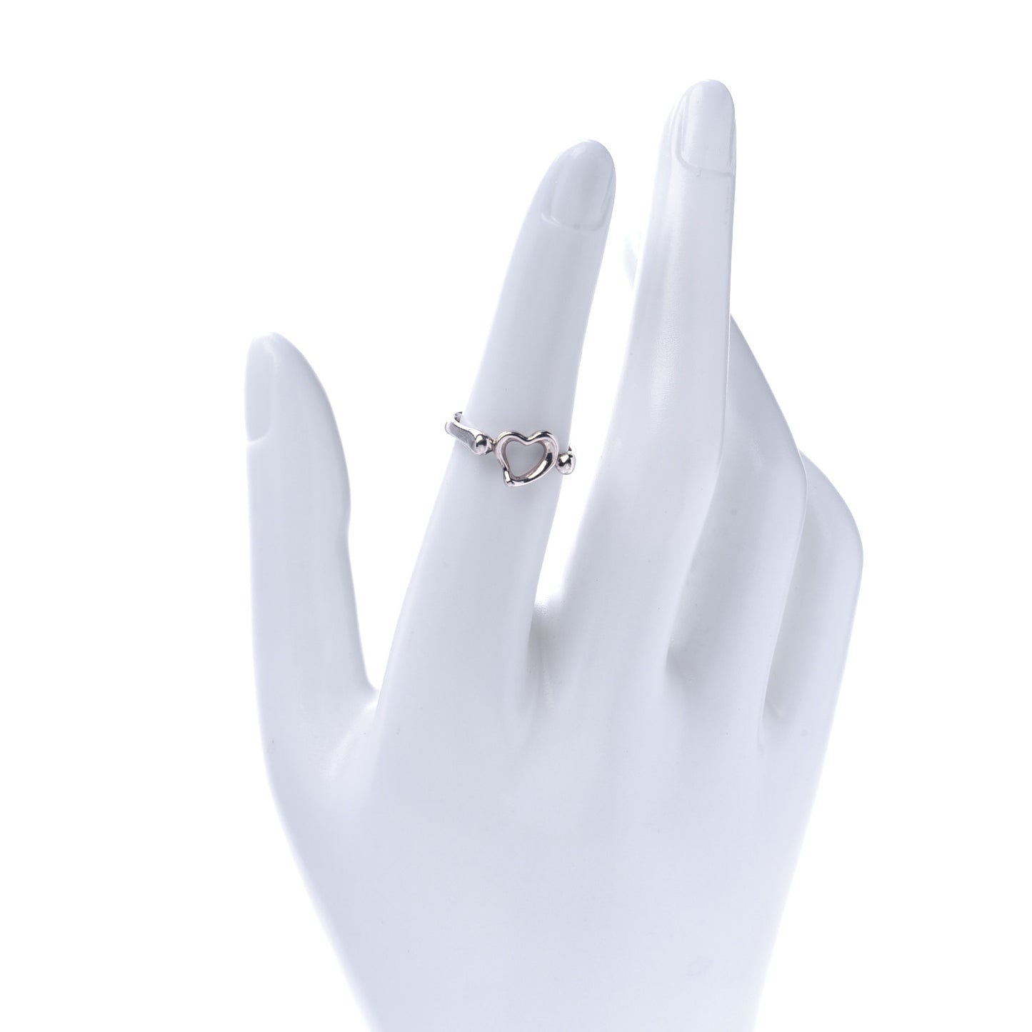 Sterling Silver Elsa Peretti Open Heart Ring 50 5.25