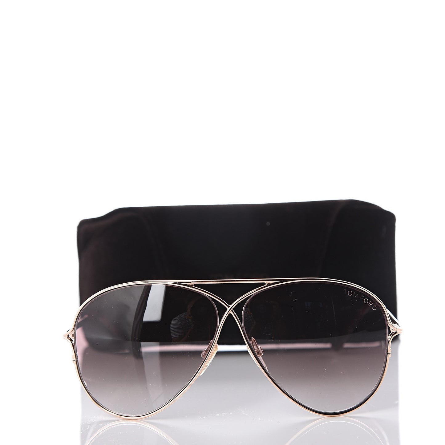 Peter Aviator Sunglasses TF142 Pink Gold