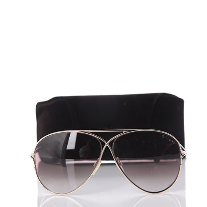 Tom Ford Peter Aviator Sunglasses TF142 Pink Gold 8 of 8