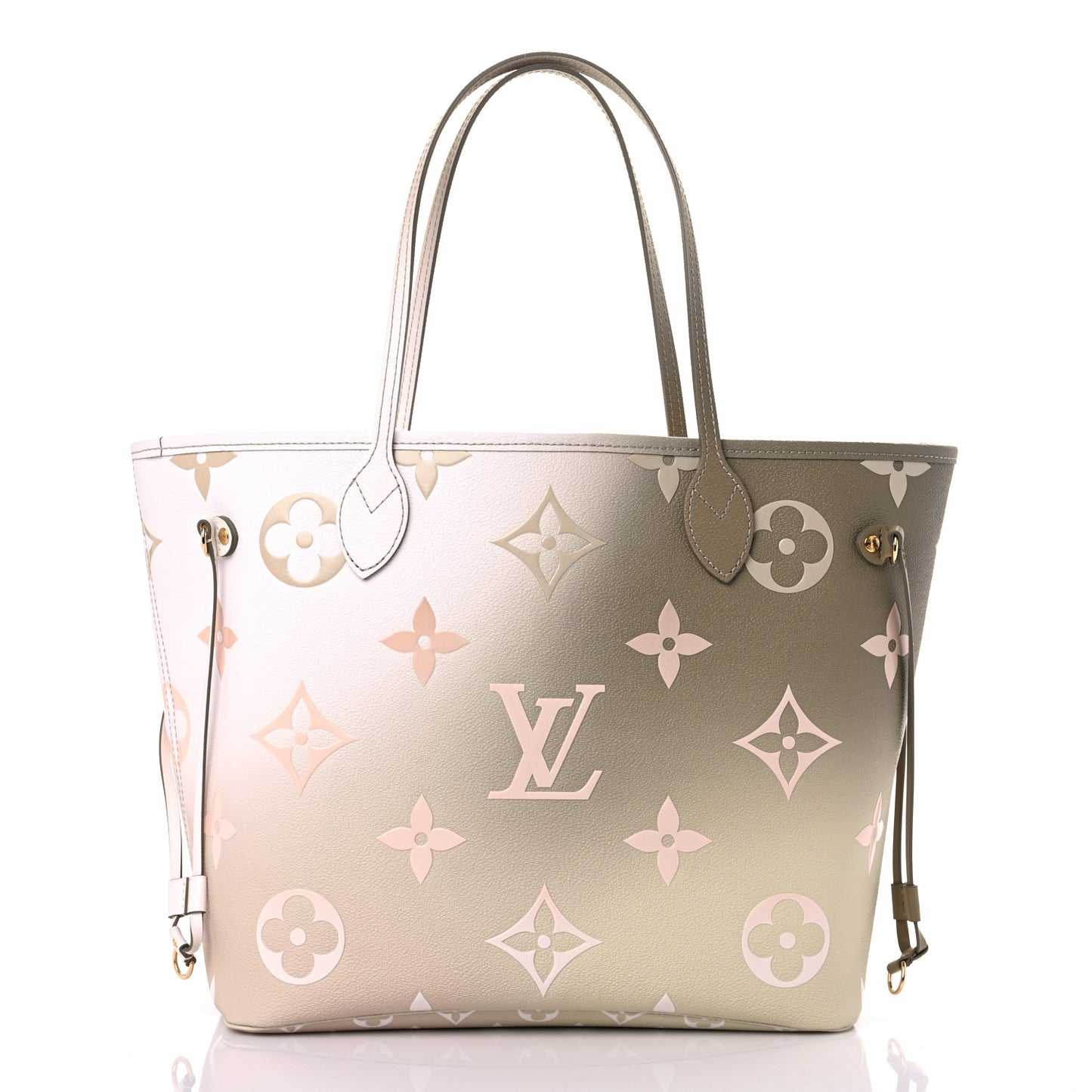 Monogram Giant Spring In The City Neverfull MM Sunset Kaki