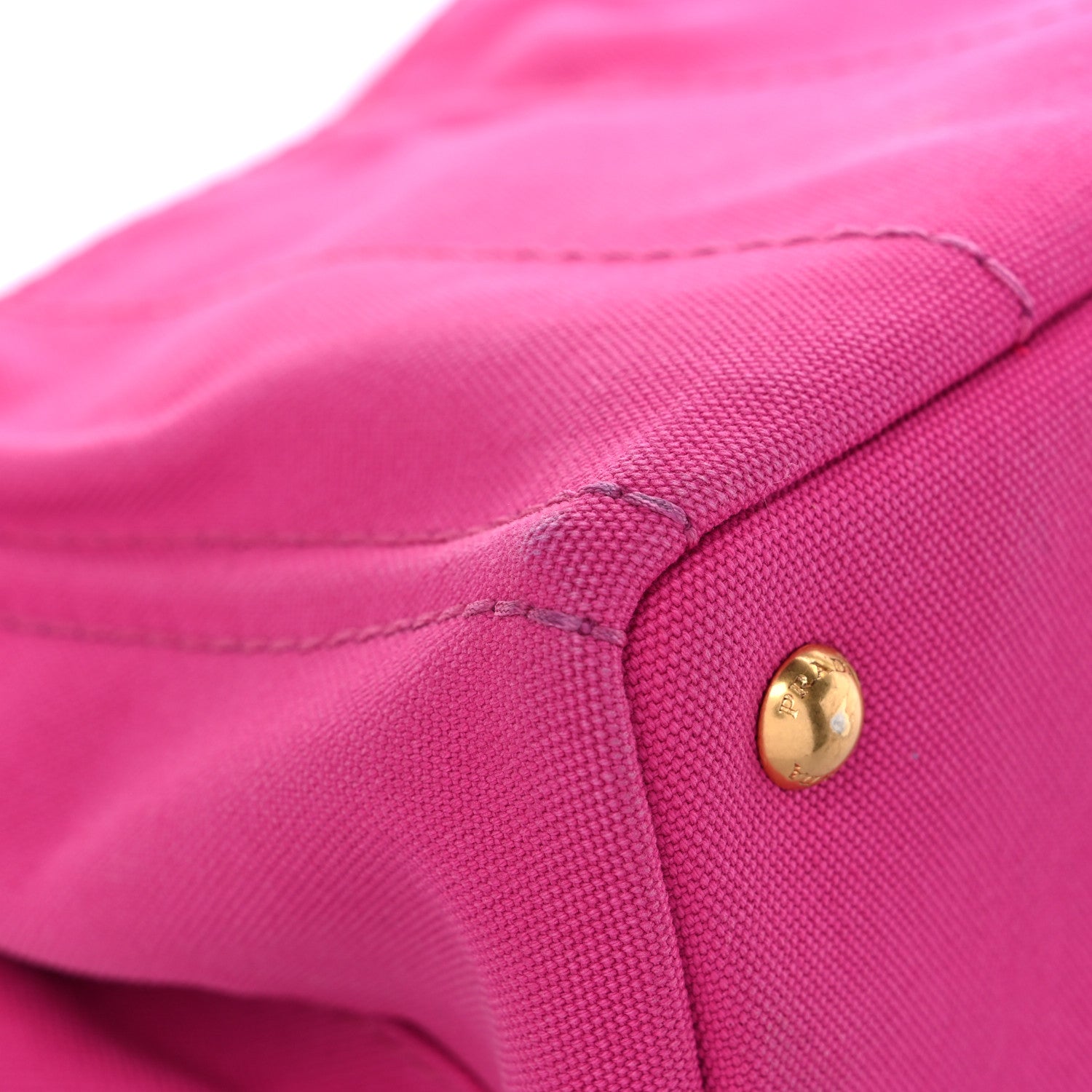 Prada Canapa Small Logo Tote Fuxia 10 of 17