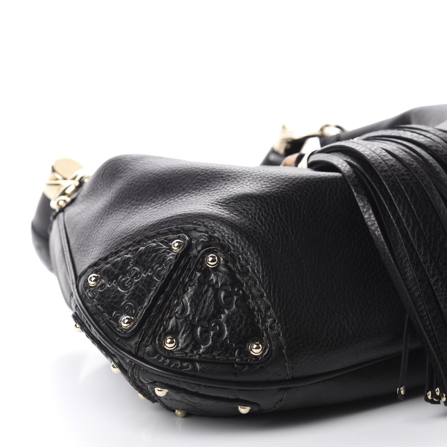 Calfskin Medium Indy Top Handle Hobo Black