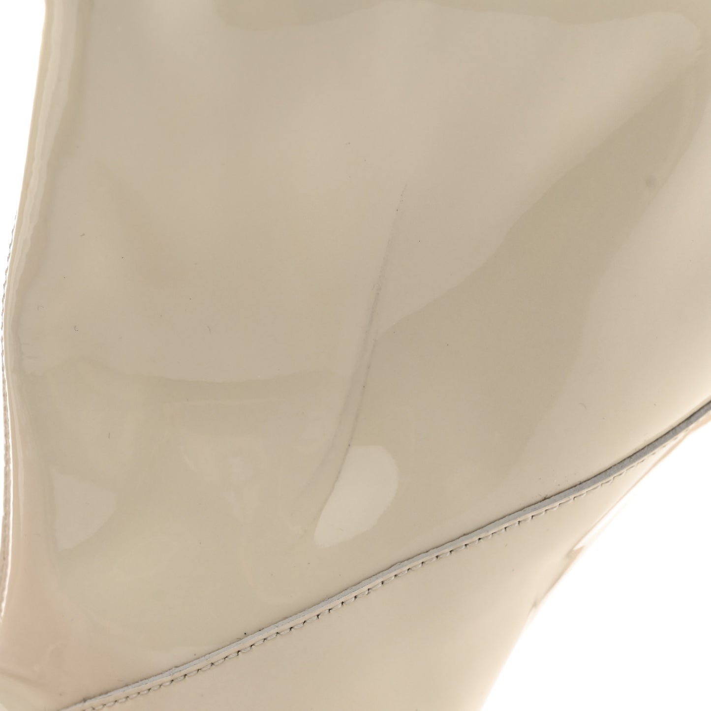 Patent Crystal Oriel 95 Boots 36 White