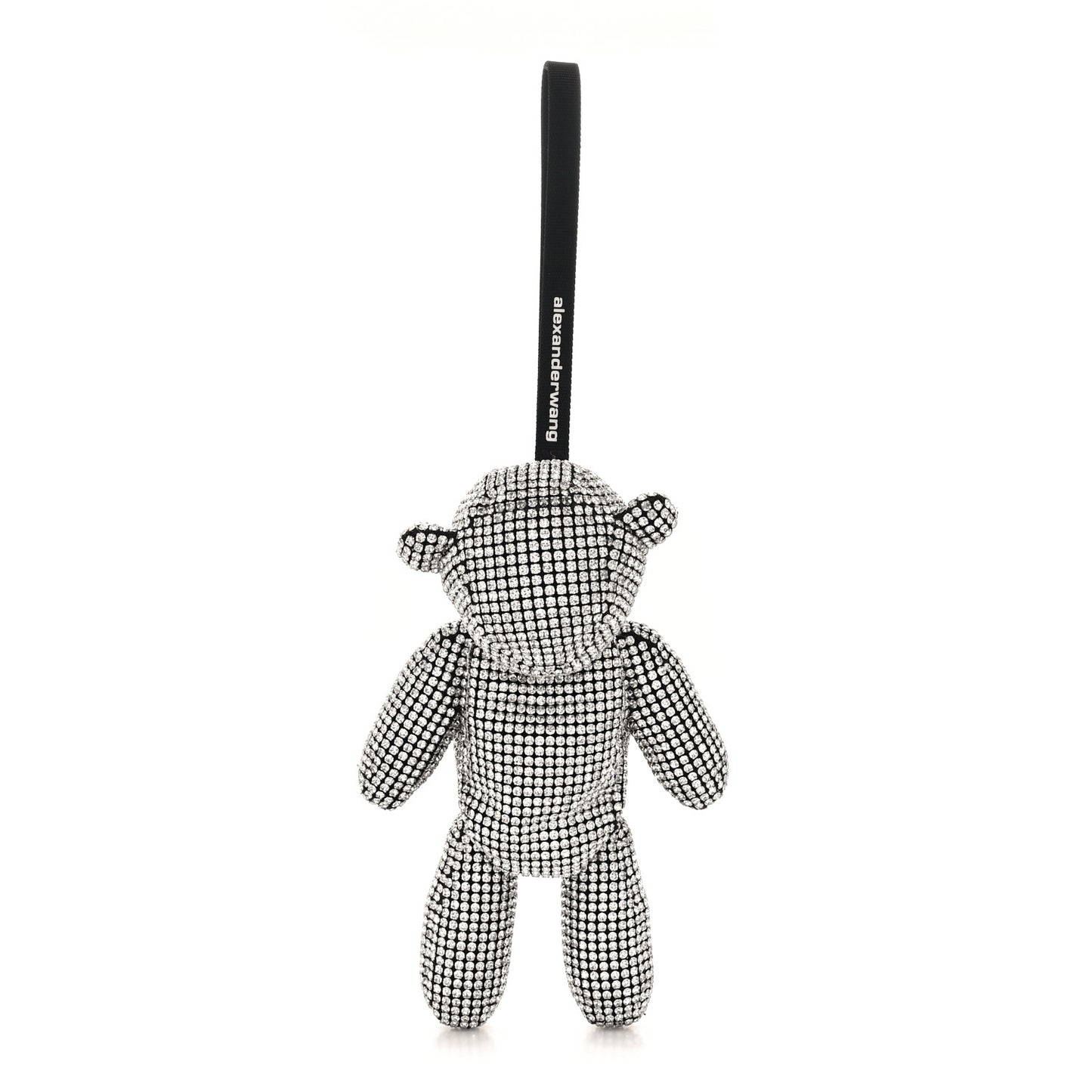 Crystal Mesh Beiress Wristlet White