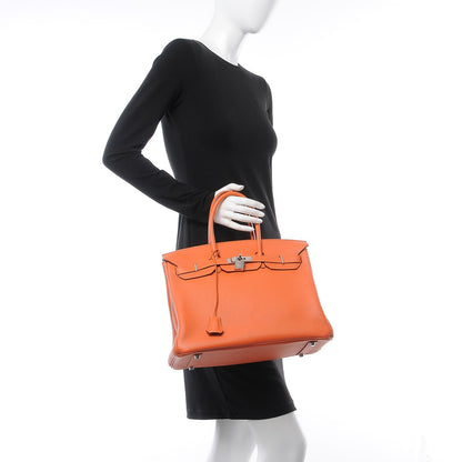Hermes Togo Birkin 35 Orange 2 of 33