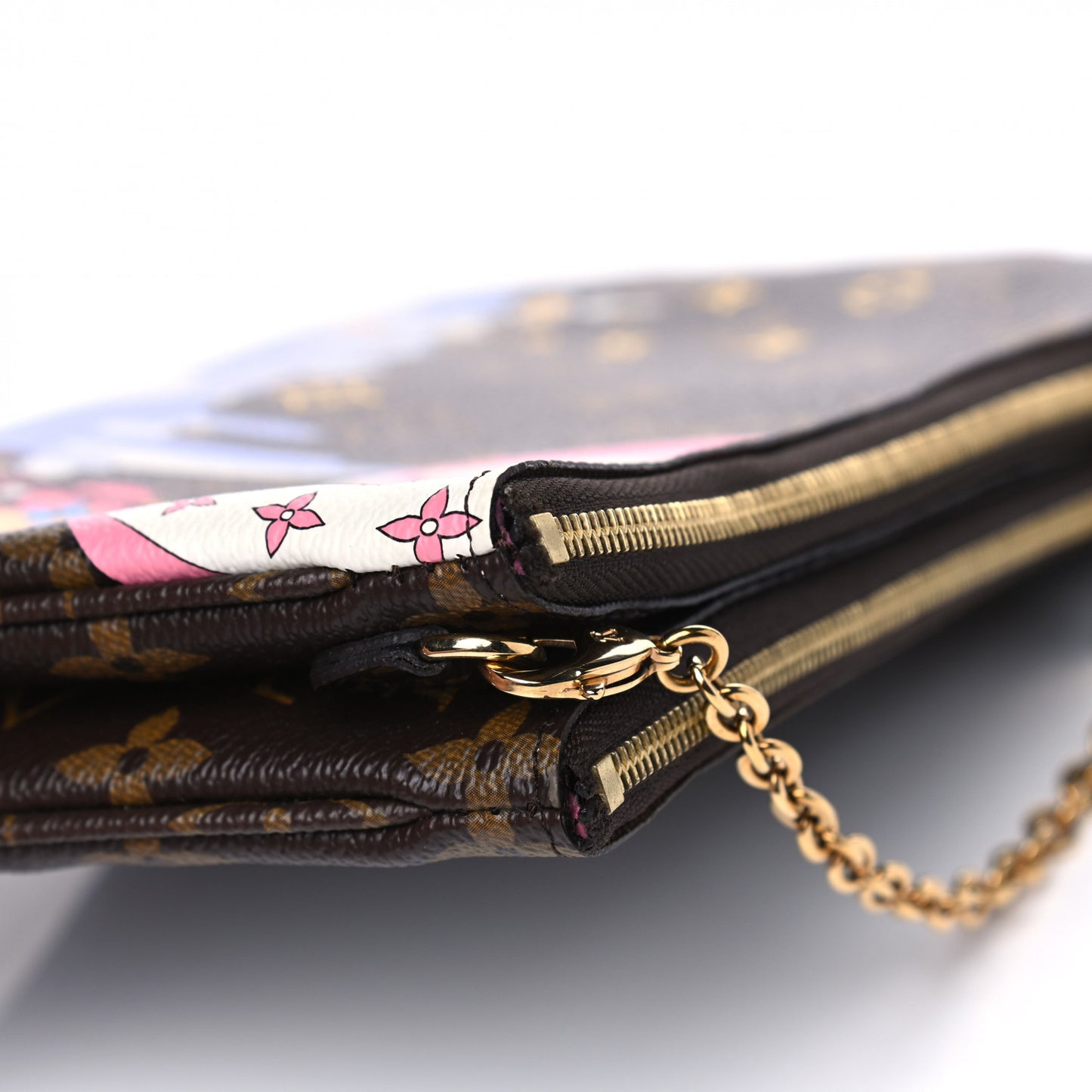 Monogram 2019 Christmas Animation Double Zip Pochette