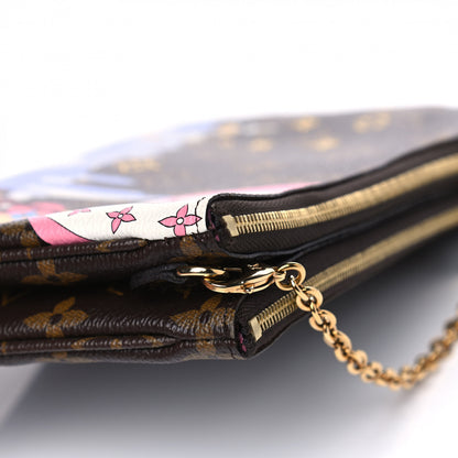 Louis Vuitton Monogram 2019 Christmas Animation Double Zip Pochette 5 of 6
