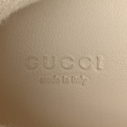 Gucci Calfskin Lame GG Monogram Web Womens Screener Sneakers 40 Blue Silver Dusty Milk Shine Purple 8 of 13