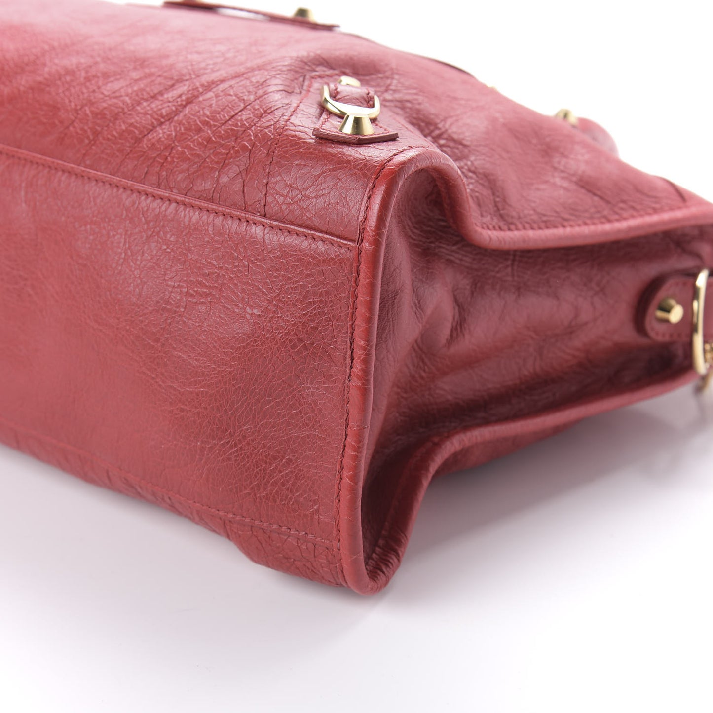 Agneau Classic Gold Hardware City Rouge Groseille