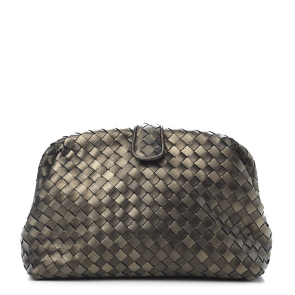Bottega Veneta Nappa Intrecciato The Lauren 1980 Clutch Platinum 1 of 11