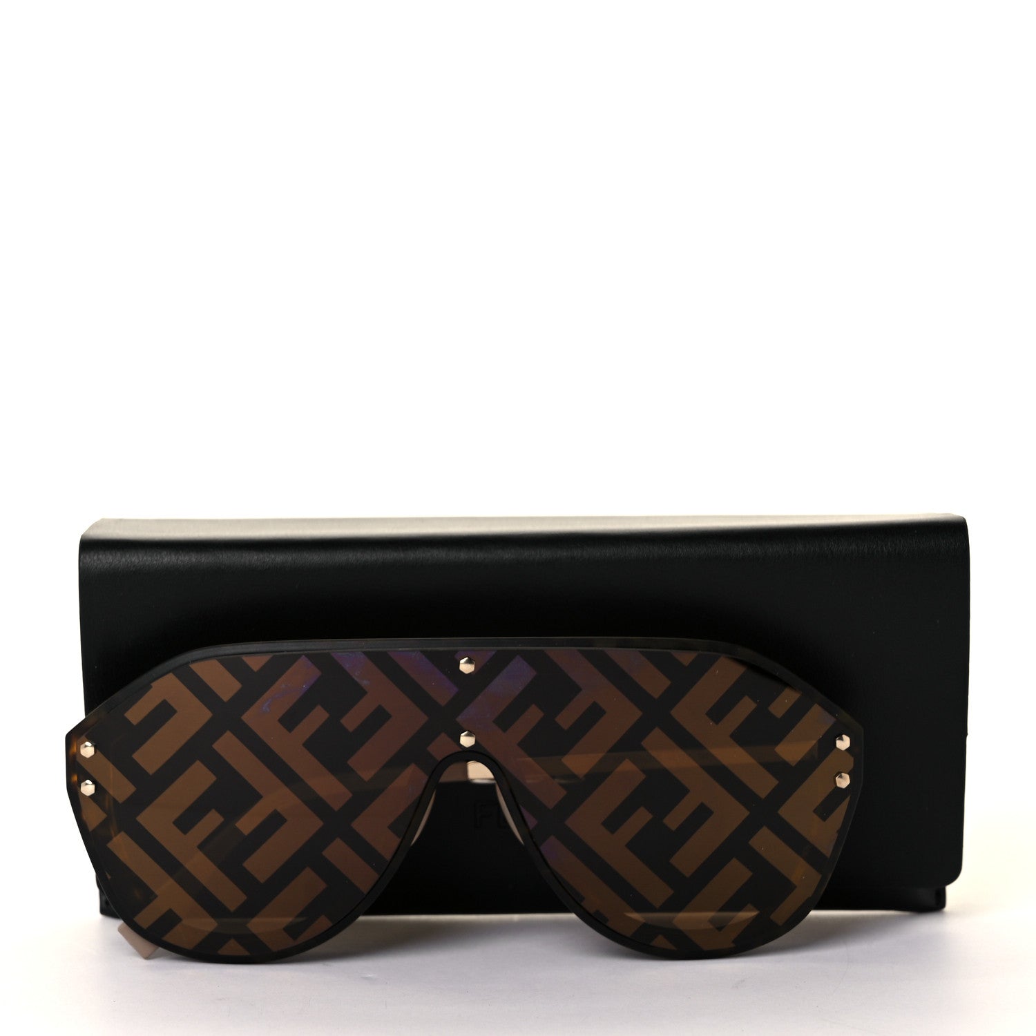 Fendi FF Fabulous Shield Sunglasses FF M0039/G/S Beige 8 of 8