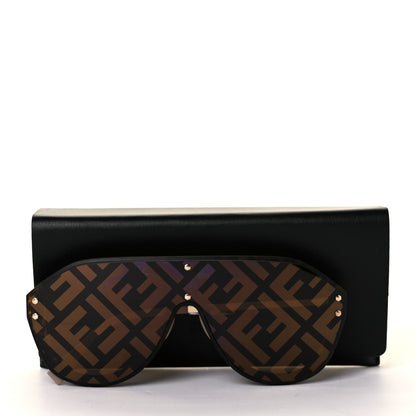 Fendi FF Fabulous Shield Sunglasses FF M0039/G/S Beige 8 of 8