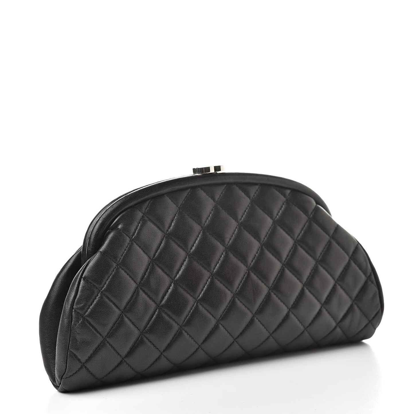 Lambskin Quilted Timeless Clutch Black