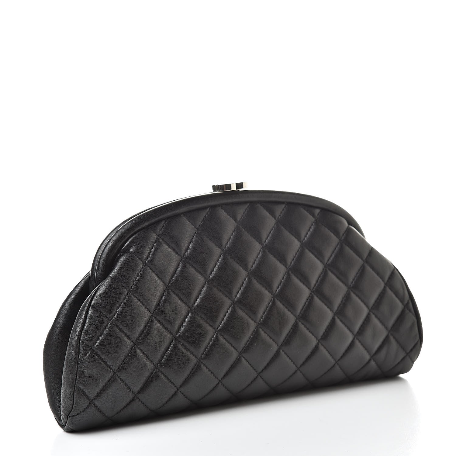 Chanel Lambskin Quilted Timeless Clutch Black 3 of 7