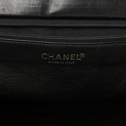 Chanel Jersey Chocolate Bar Quilted CC Shoulder Bag Black 6 of 18