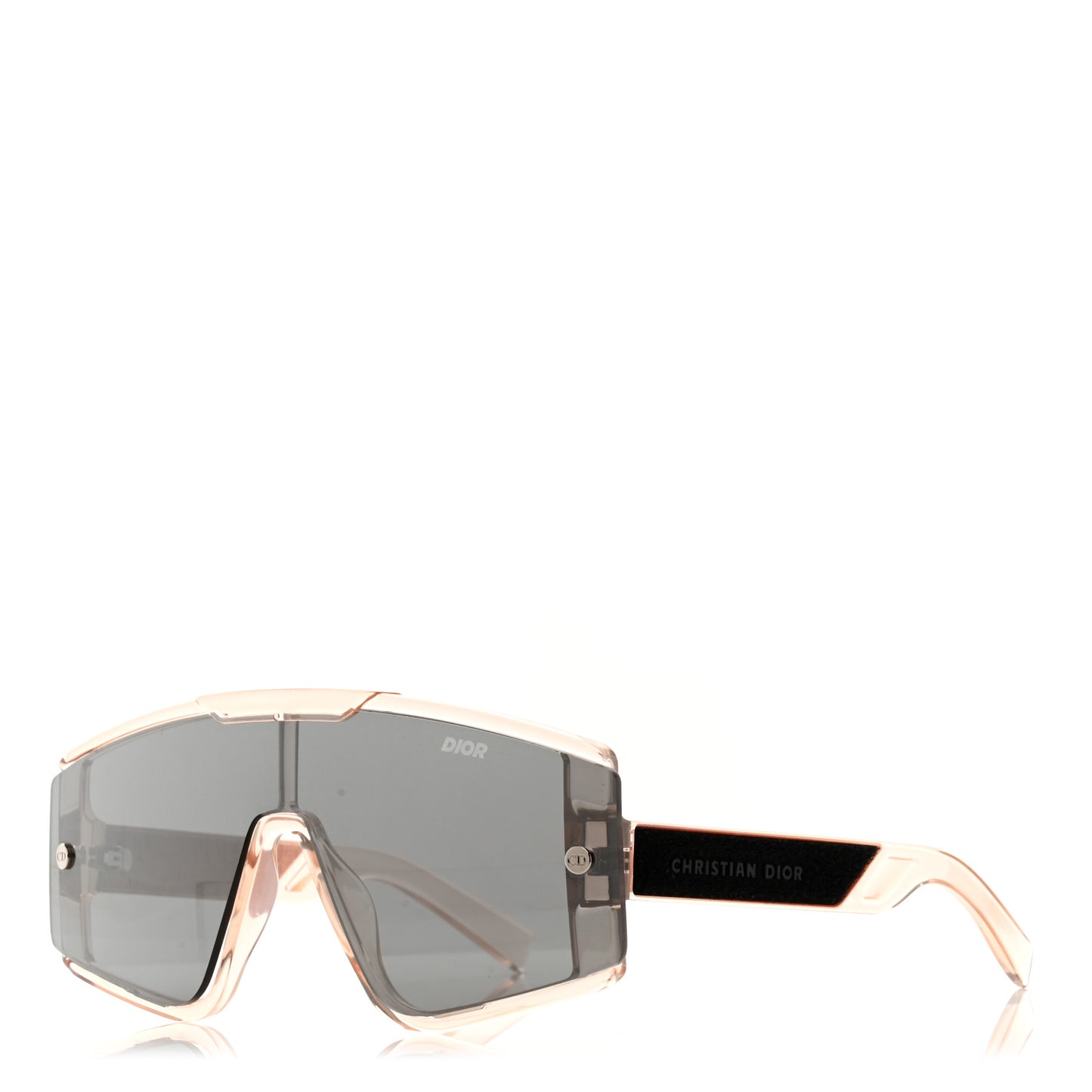 Acetate Diorxtrem MU Oblique Mask Sunglasses Crystal Rose Gold