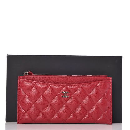 Chanel Iridescent Caviar Quilted Classic Zip Pouch Pink 8 of 8