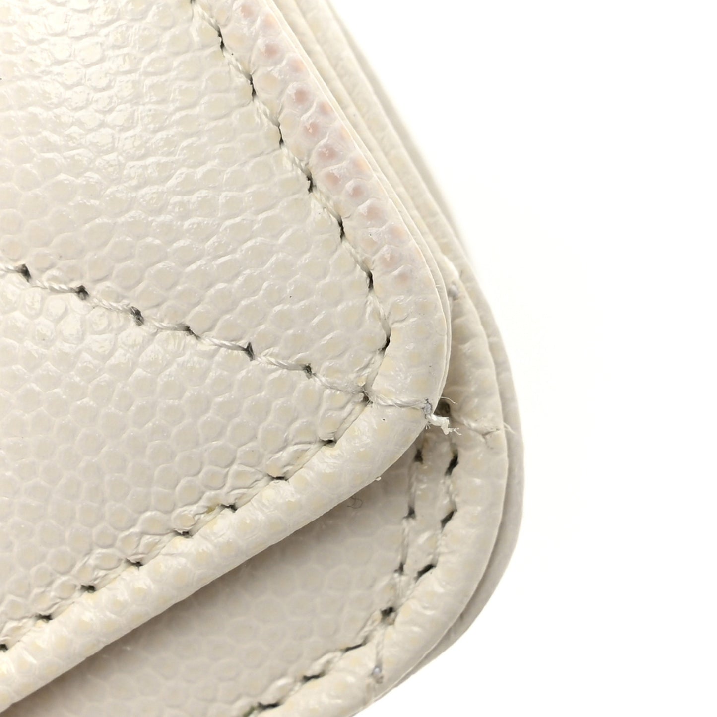 Caviar Quilted My Everything Airpods Pro Holder Belt White