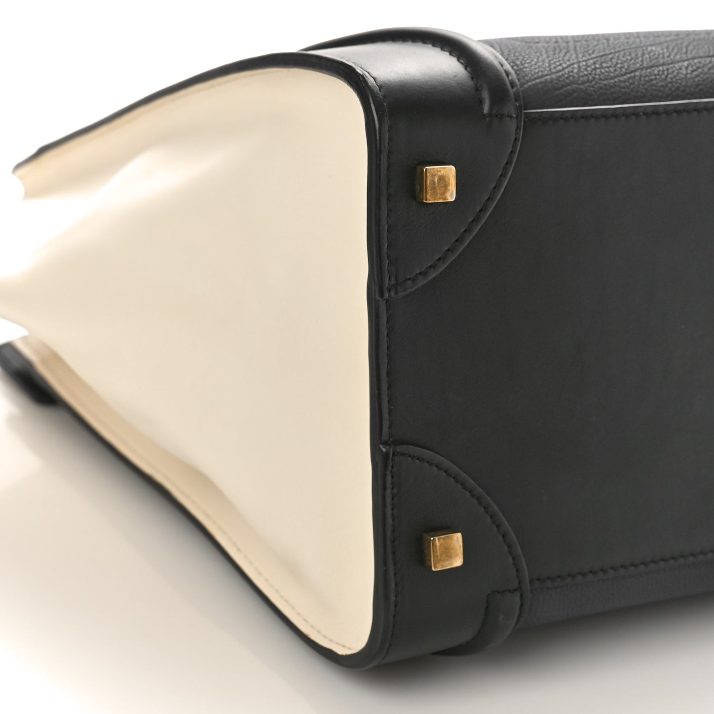 Velluto Calfskin Mini Tri-Color Luggage Navy