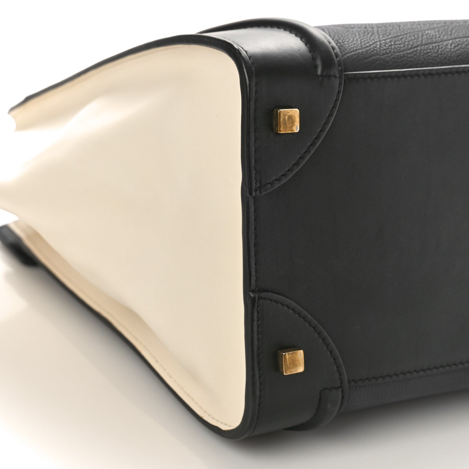 Celine Velluto Calfskin Mini Tri-Color Luggage Navy 7 of 8