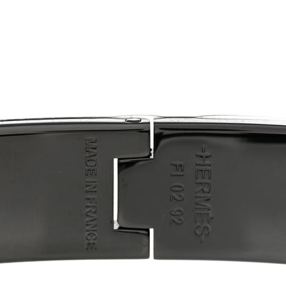 Hermes Matte Enamel Narrow Clic Clac HH Bracelet So Black 4 of 5