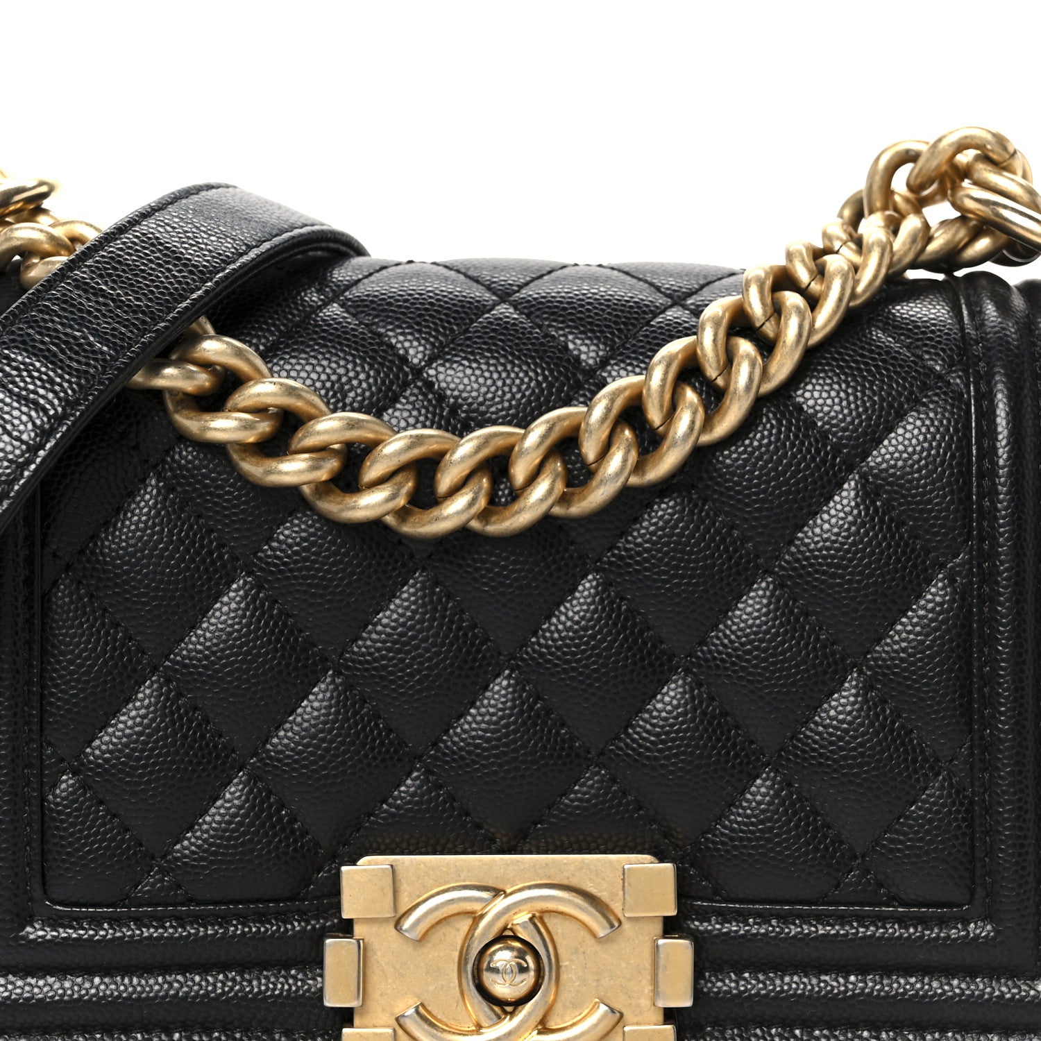 Chanel Caviar Quilted Small Boy Flap Black 8 of 10