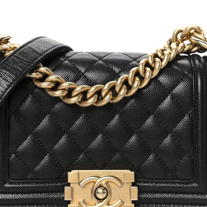 Chanel Caviar Quilted Small Boy Flap Black 8 of 10