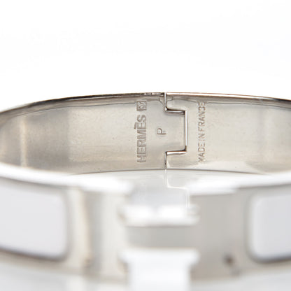 Hermes Enamel Narrow Clic Clac H Bracelet PM White 4 of 6