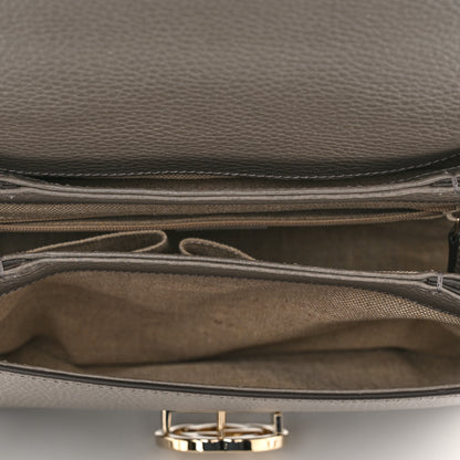 Gucci Dollar Calfskin Interlocking G Top Handle Shoulder Bag Loess 5 of 10