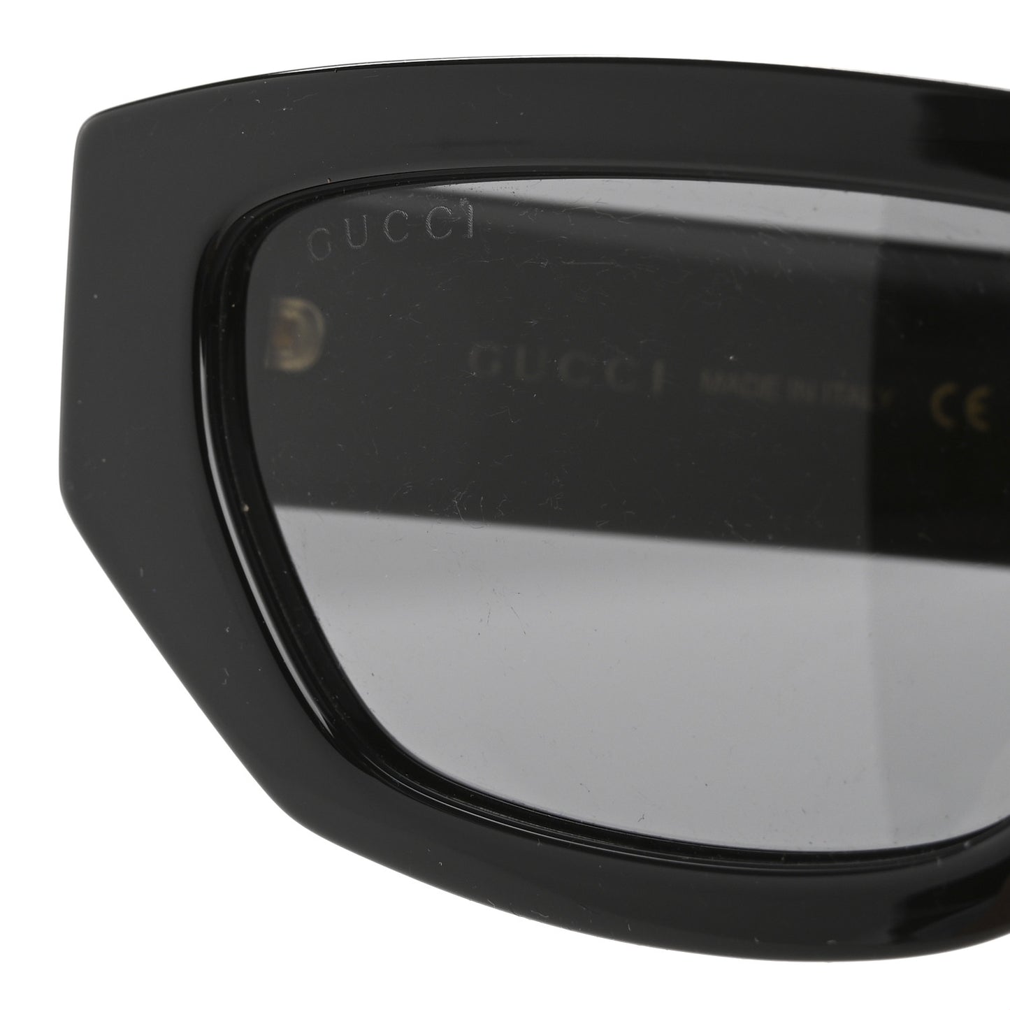 Acetate Rectangle Frame Sunglasses GG1134S Black