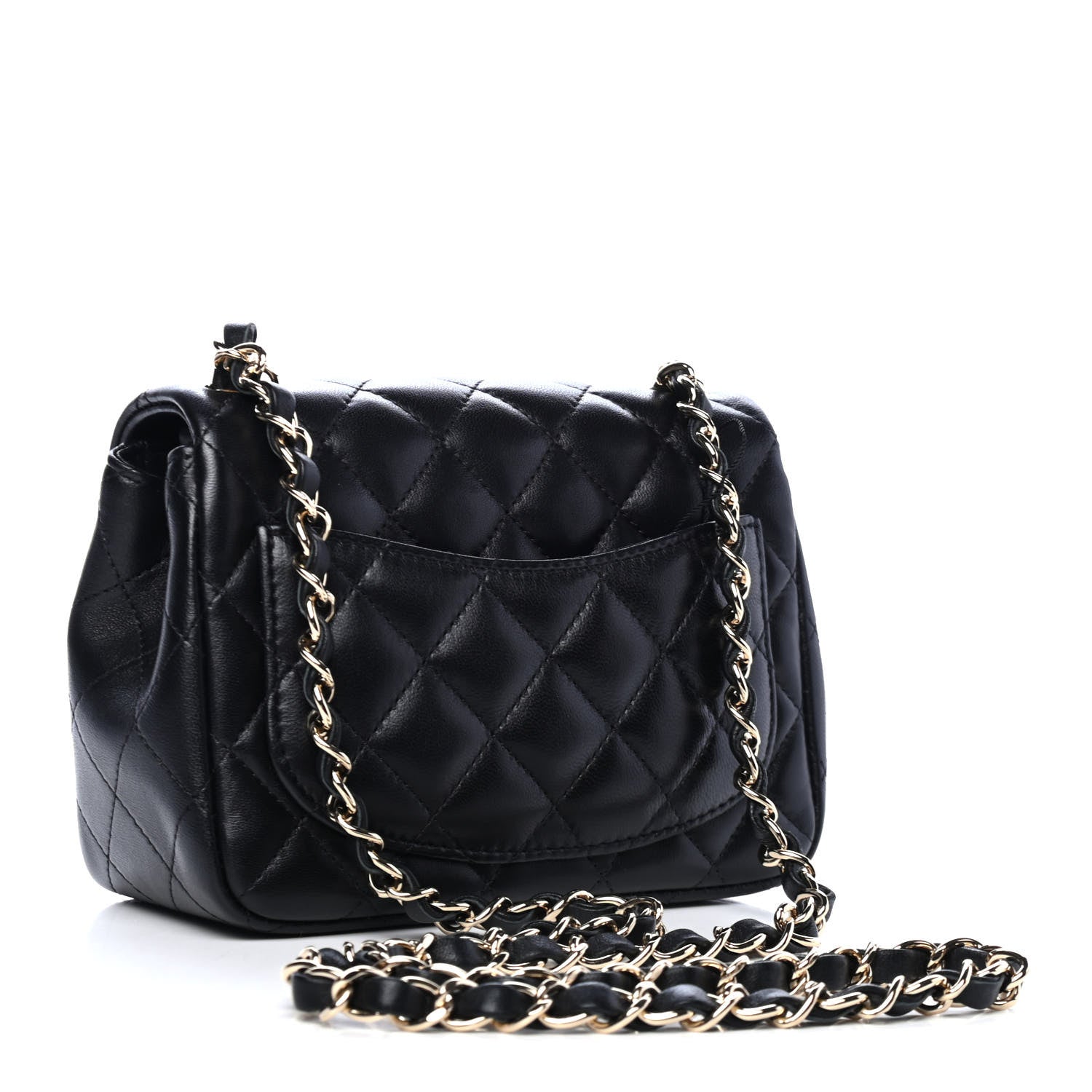 Chanel Lambskin Quilted Mini Square Flap Black 2 of 4