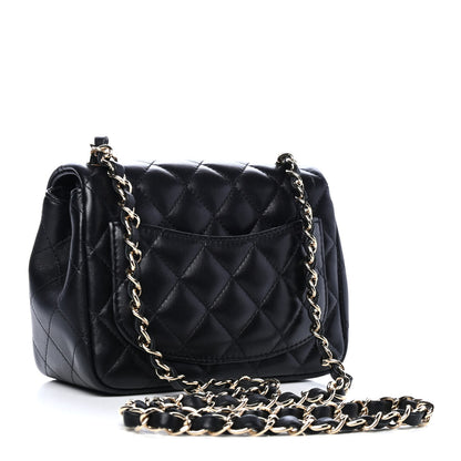 Chanel Lambskin Quilted Mini Square Flap Black 2 of 4