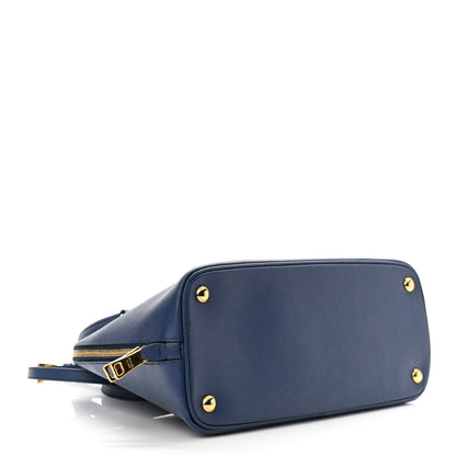 Prada Saffiano Lux Medium Promenade Tote Bluette 4 of 13