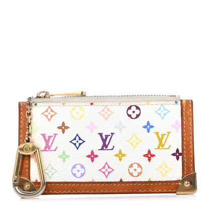 Louis Vuitton Monogram Multicolor Key Pouch White 1 of 4