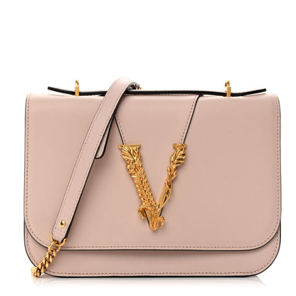 Versace Vitello Barocco Virtus Top Handle Shoulder Bag Pink 1 of 10