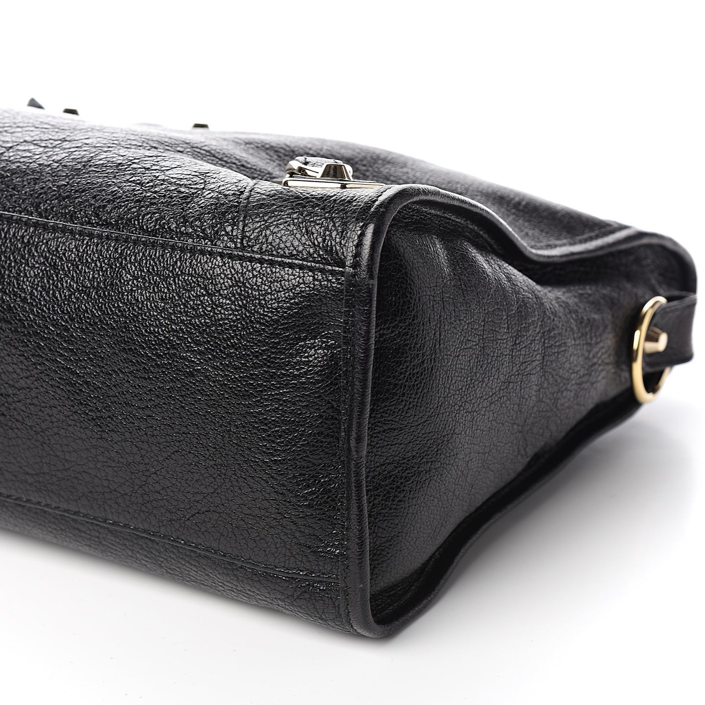 Chevre Gold Metallic Edge Hardware City Black