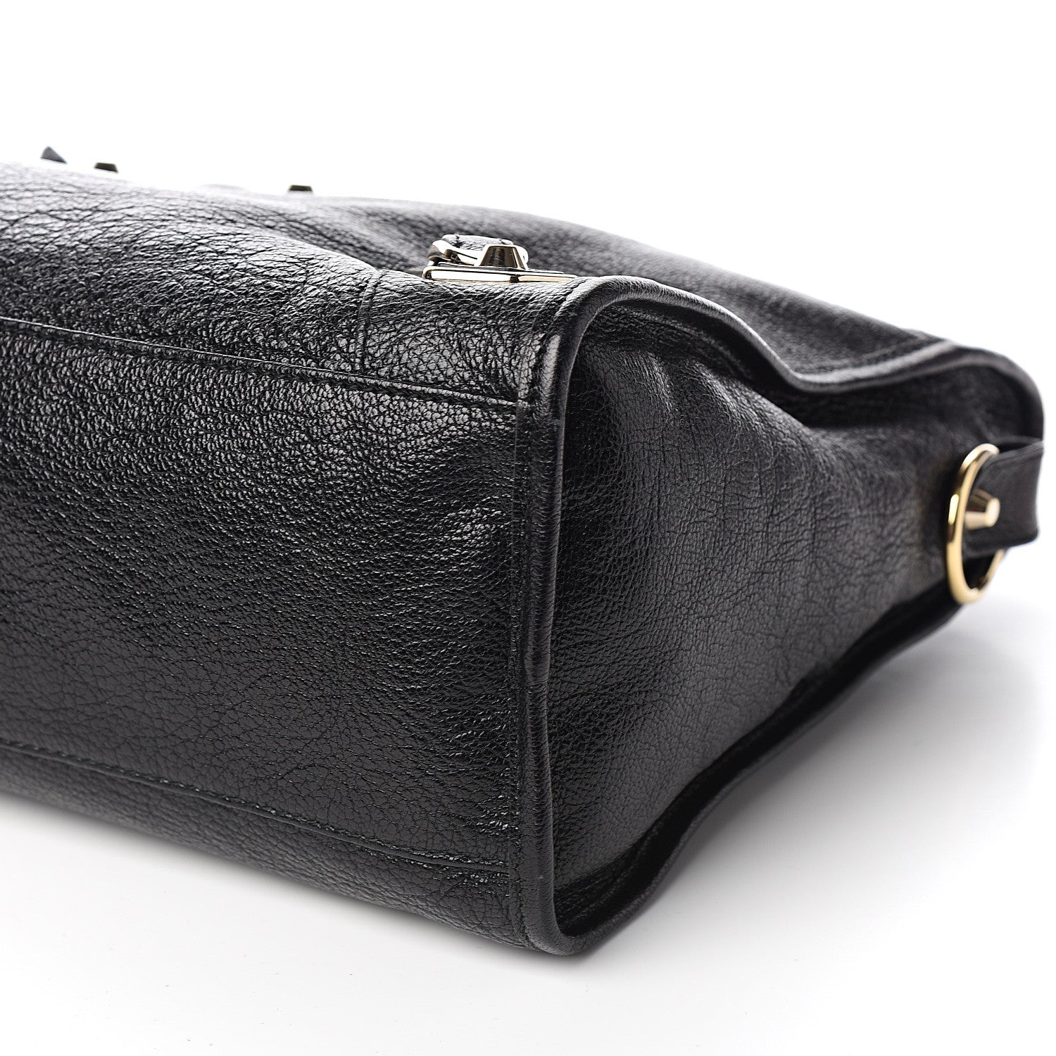 Balenciaga Chevre Gold Metallic Edge Hardware City Black 9 of 10