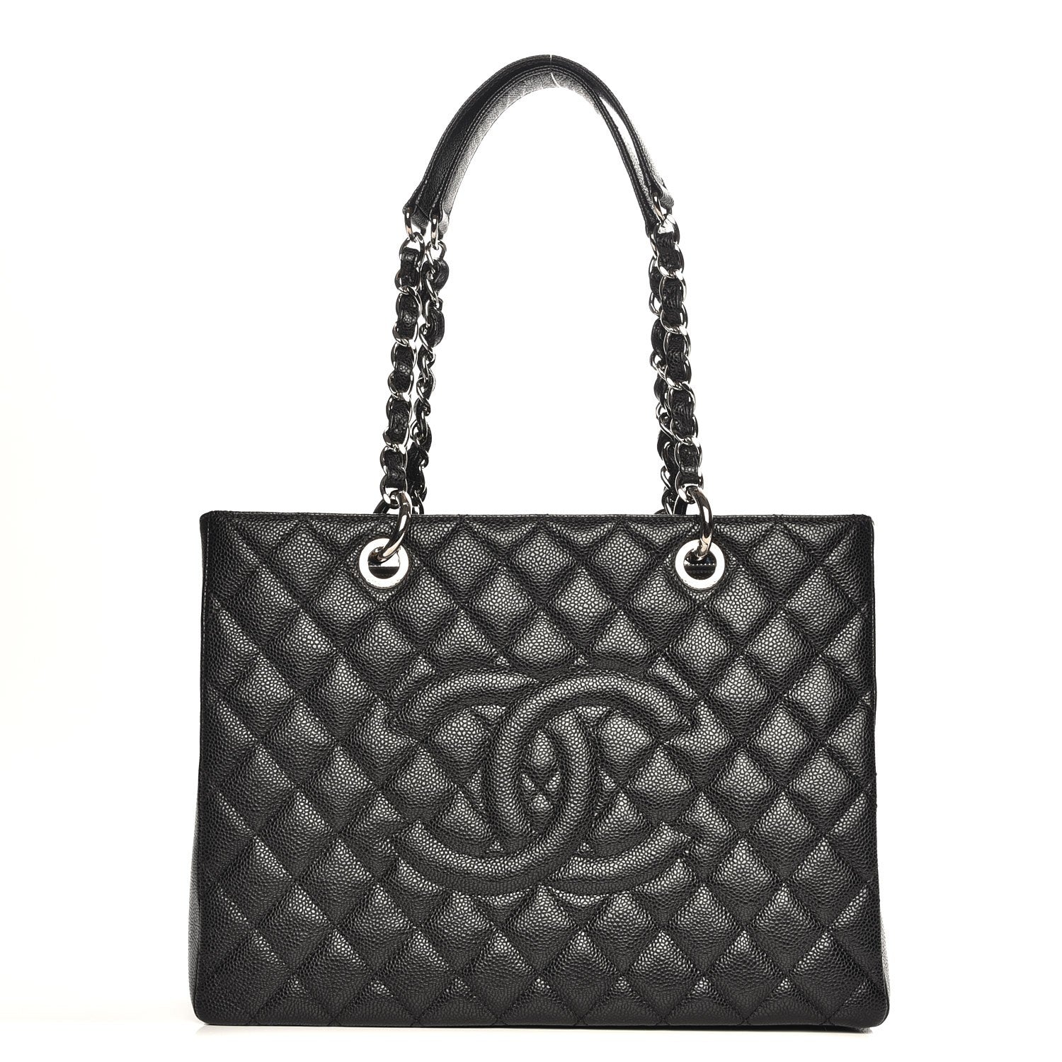 Chanel Caviar Quilted Grand Shopping Tote GST Black 1 of 8