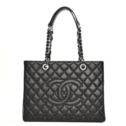 Chanel Caviar Quilted Grand Shopping Tote GST Black 1 of 8