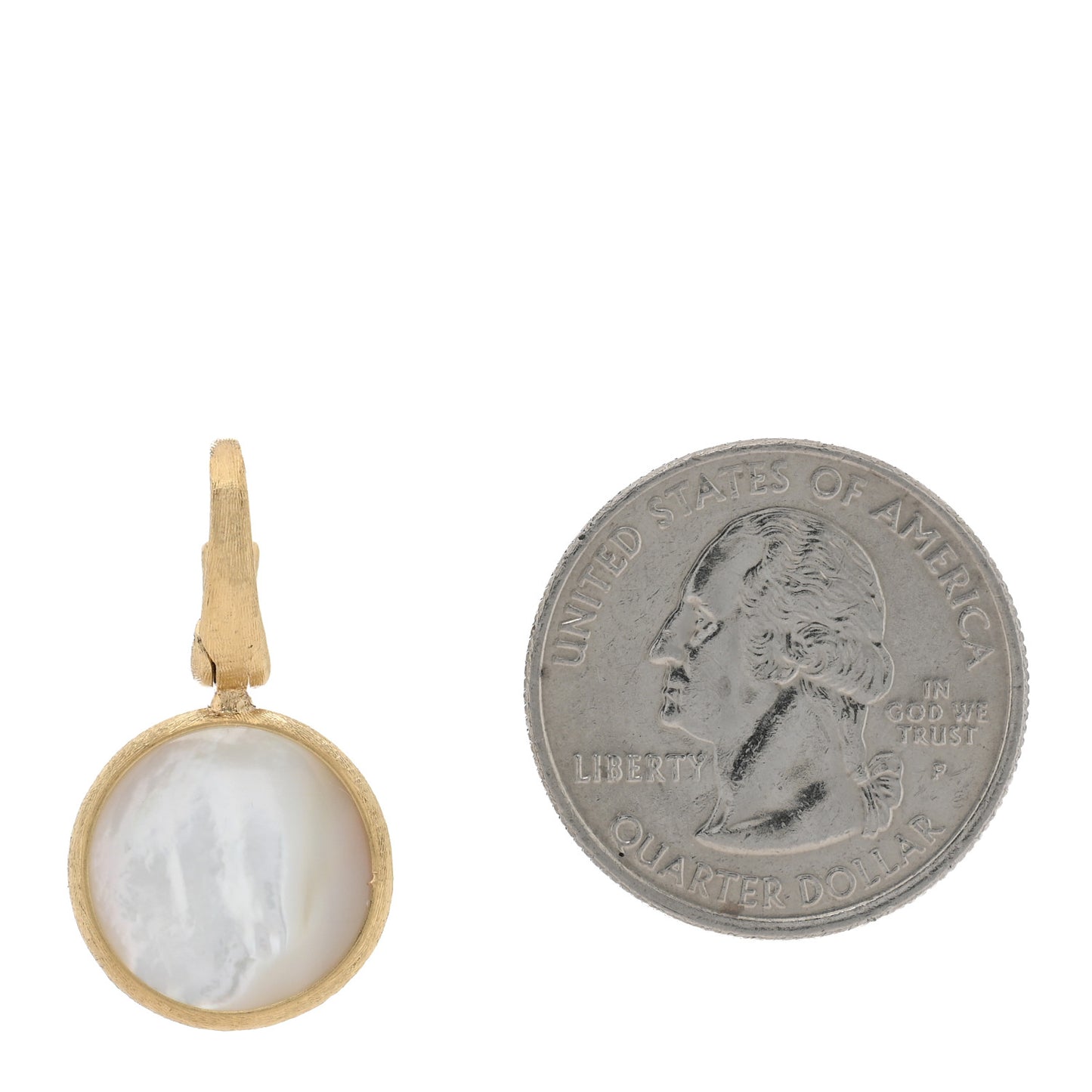 18K Yellow Gold Mother of Pearl Jaipur Pendant