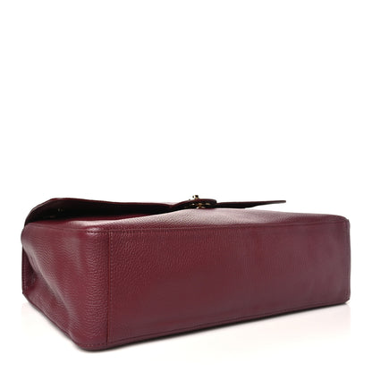 Chanel Grained Calfskin Souplissimo Maxi Flap Burgundy 4 of 11