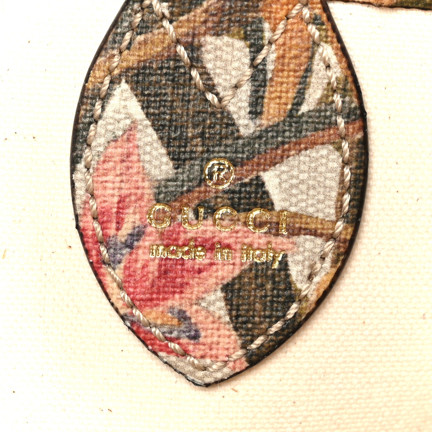 Gucci GG Supreme Monogram Water Flora Web Small Ophidia Tote Beige White Multicolor 6 of 11