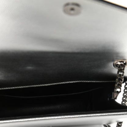 Saint Laurent Grain De Poudre Monogram Medium Sulpice Shoulder Bag Silver 5 of 11