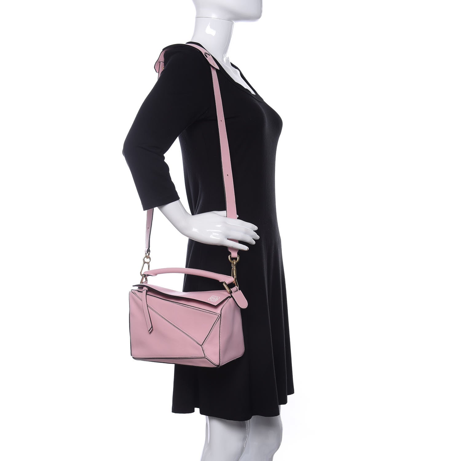 Loewe Calfskin Small Puzzle Bag Soft Pink 2 of 11