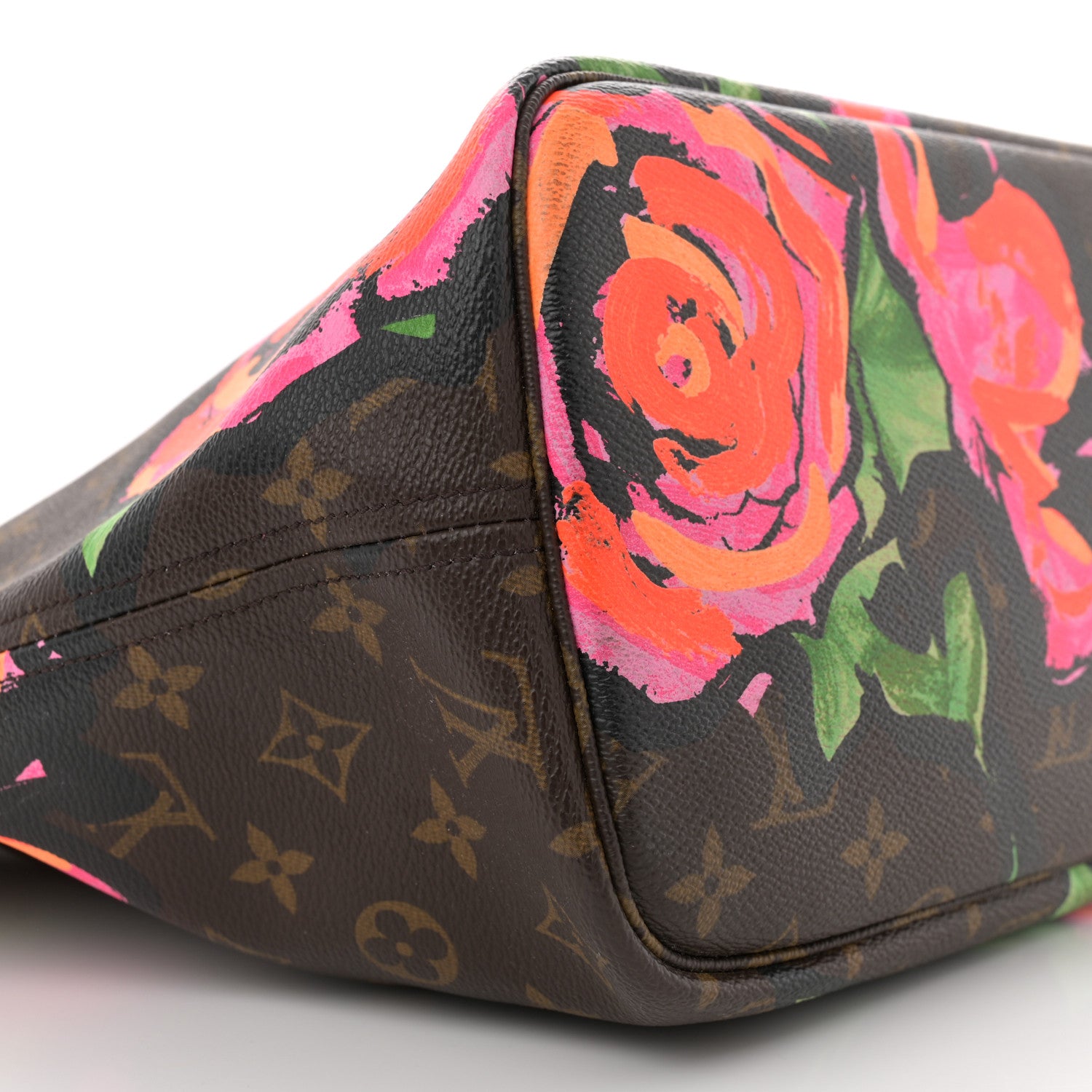 Louis Vuitton Monogram Roses Neverfull MM 8 of 12