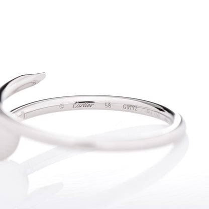 Cartier 18K White Gold Small Juste Un Clou Ring 58 8.25 5 of 7