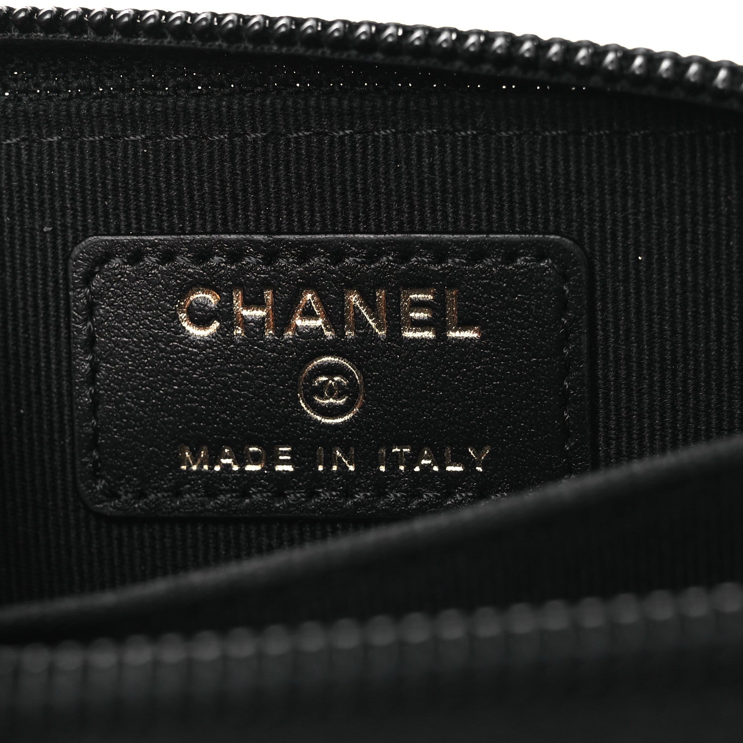 Chanel Caviar Quilted Boy Zip Around Coin Purse Wallet Black 6 of 9