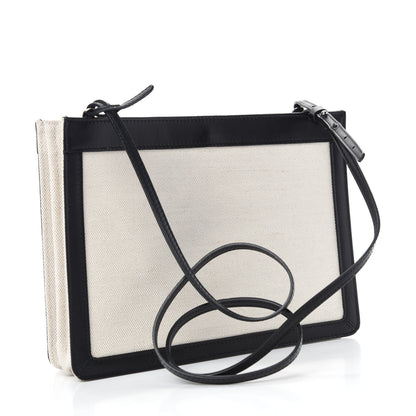 Balenciaga Cotton Canvas Pochette Crossbody Bag Black 3 of 10