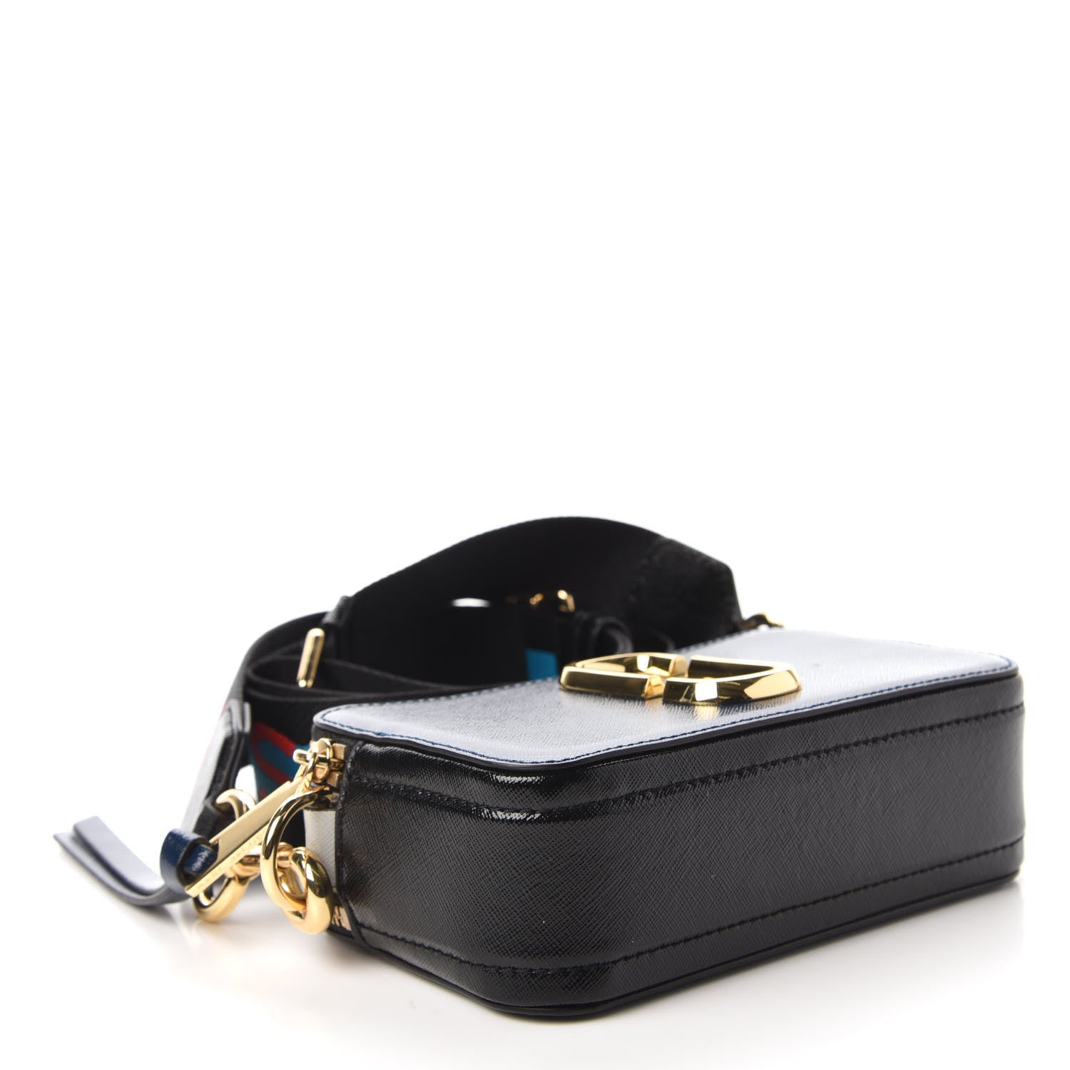 Marc Jacobs Saffiano Small Snapshot Camera Bag Blue Sea 4 of 9
